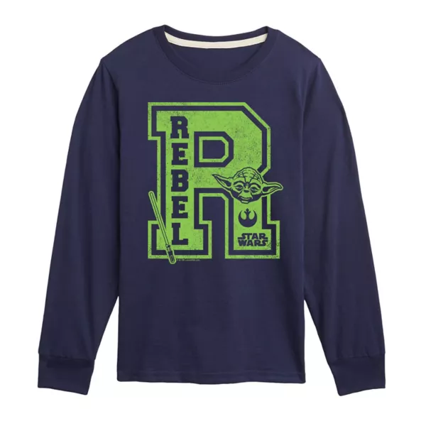 Футболка с длинными рукавами и принтом в стиле «бунтаря» для мальчиков 8–20 лет Star Wars, синий
Футболка с длинными рукавами и принтом в стиле «бунтаря» для мальчиков 8–20 лет Star Wars, синий