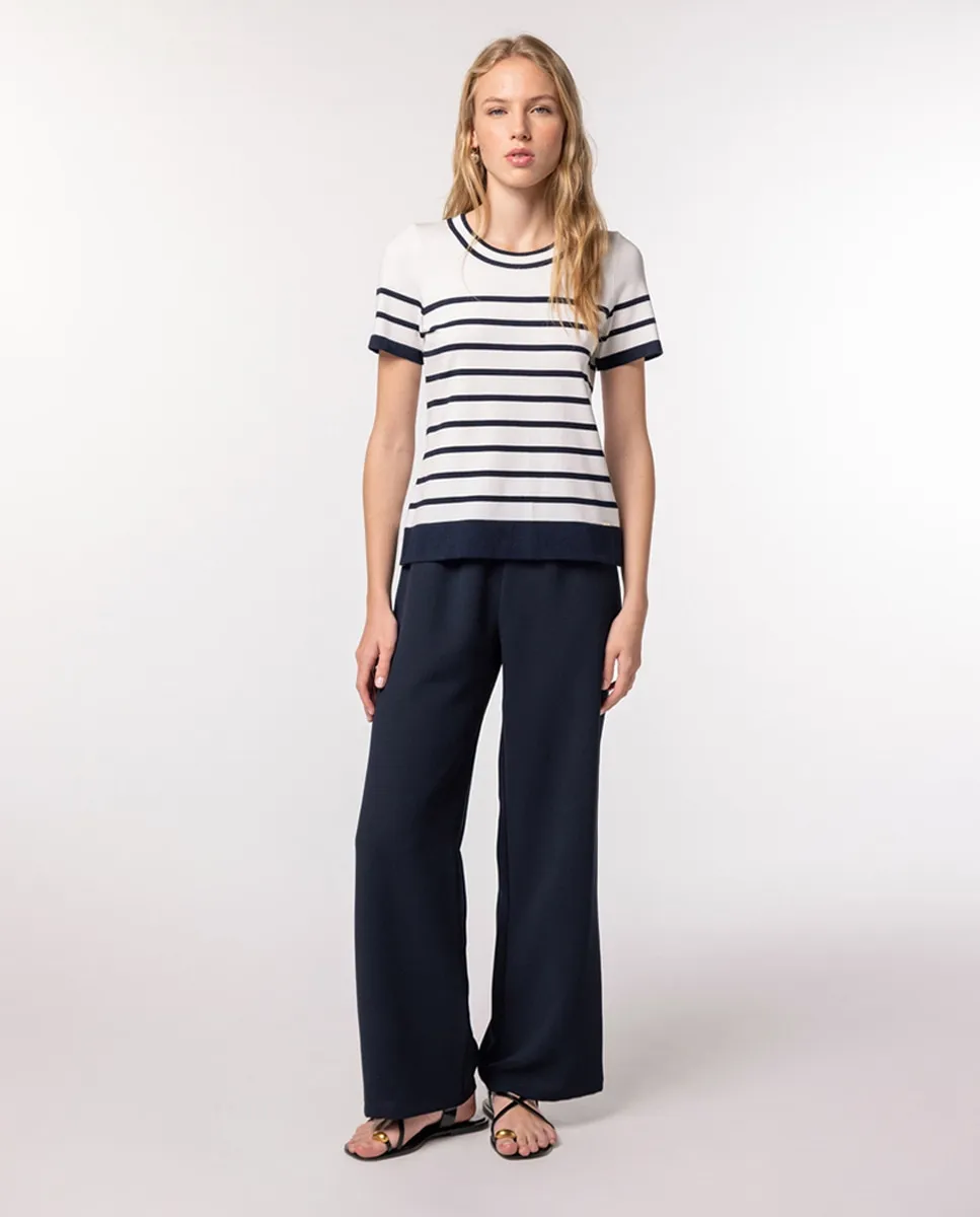 Широкие и простые женские брюки Naulover, тёмно-синий
Широкие и простые женские брюки Naulover, тёмно-синий