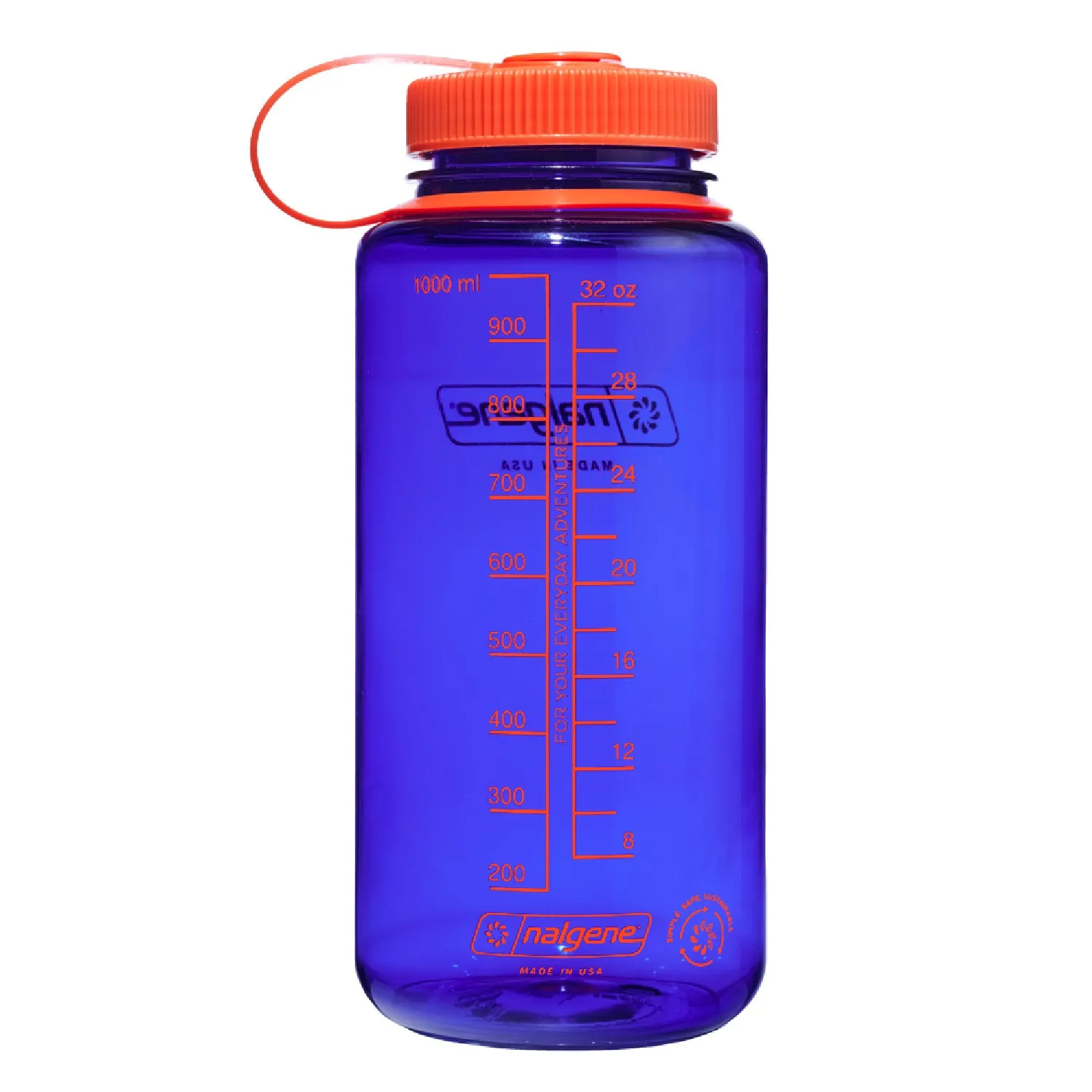 Бутылка для воды с широким горлом Nalgene, Periwinkle
Бутылка для воды с широким горлом Nalgene, Periwinkle
