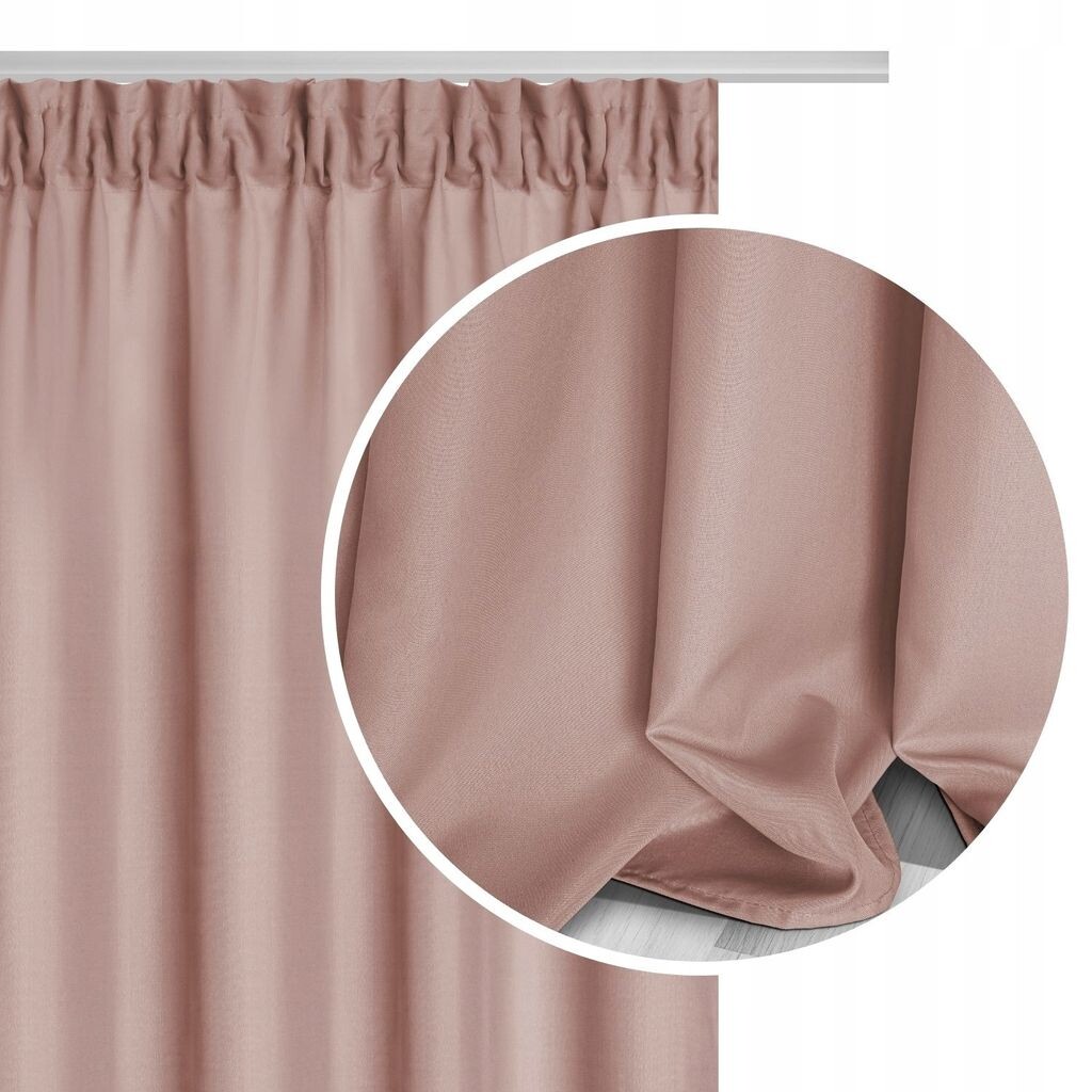 Zasłona Gotowa Półzaciemniająca Na Taśmie Żabki Haczyki Matowa Dekoracyjna Zwiewna 140X300Cm Viva SIiN, розовый
Zasłona Gotowa Półzaciemniająca Na Taśmie Żabki Haczyki Matowa Dekoracyjna Zwiewna 140X300Cm Viva SIiN, розовый