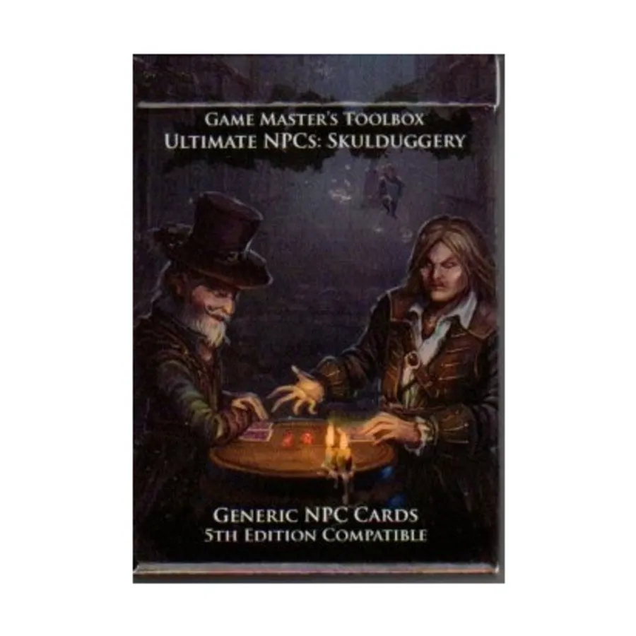 Бокс-сет Ultimate NPC - Skulduggery - Generic NPC Cards (5e), Game Master's Toolbox (5e)
Бокс-сет Ultimate NPC - Skulduggery - Generic NPC Cards (5e), Game Master's Toolbox (5e)