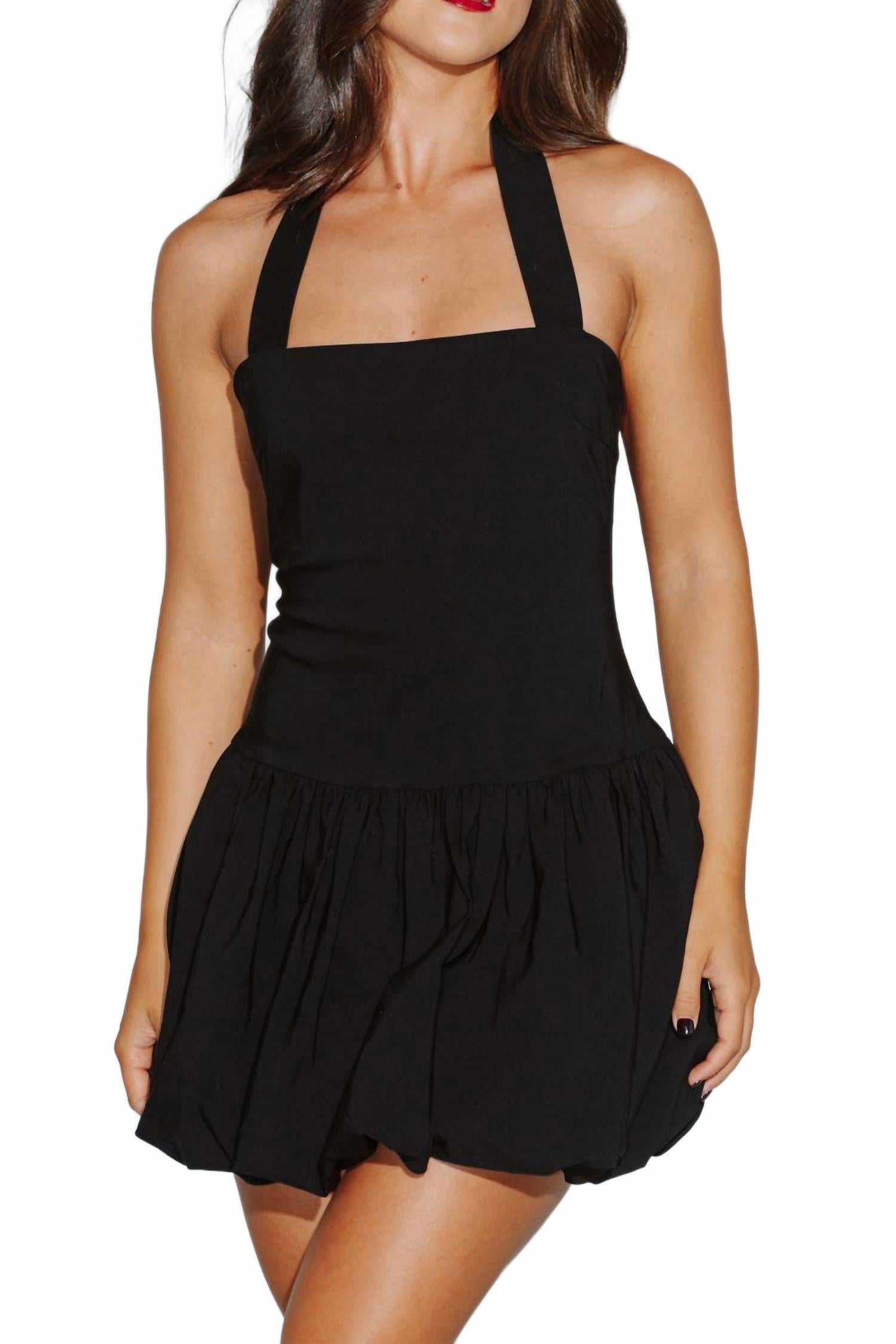 Халтер мини-платье с пышным рукавом в черном цвете Bailey Rose
Халтер мини-платье с пышным рукавом в черном цвете Bailey Rose