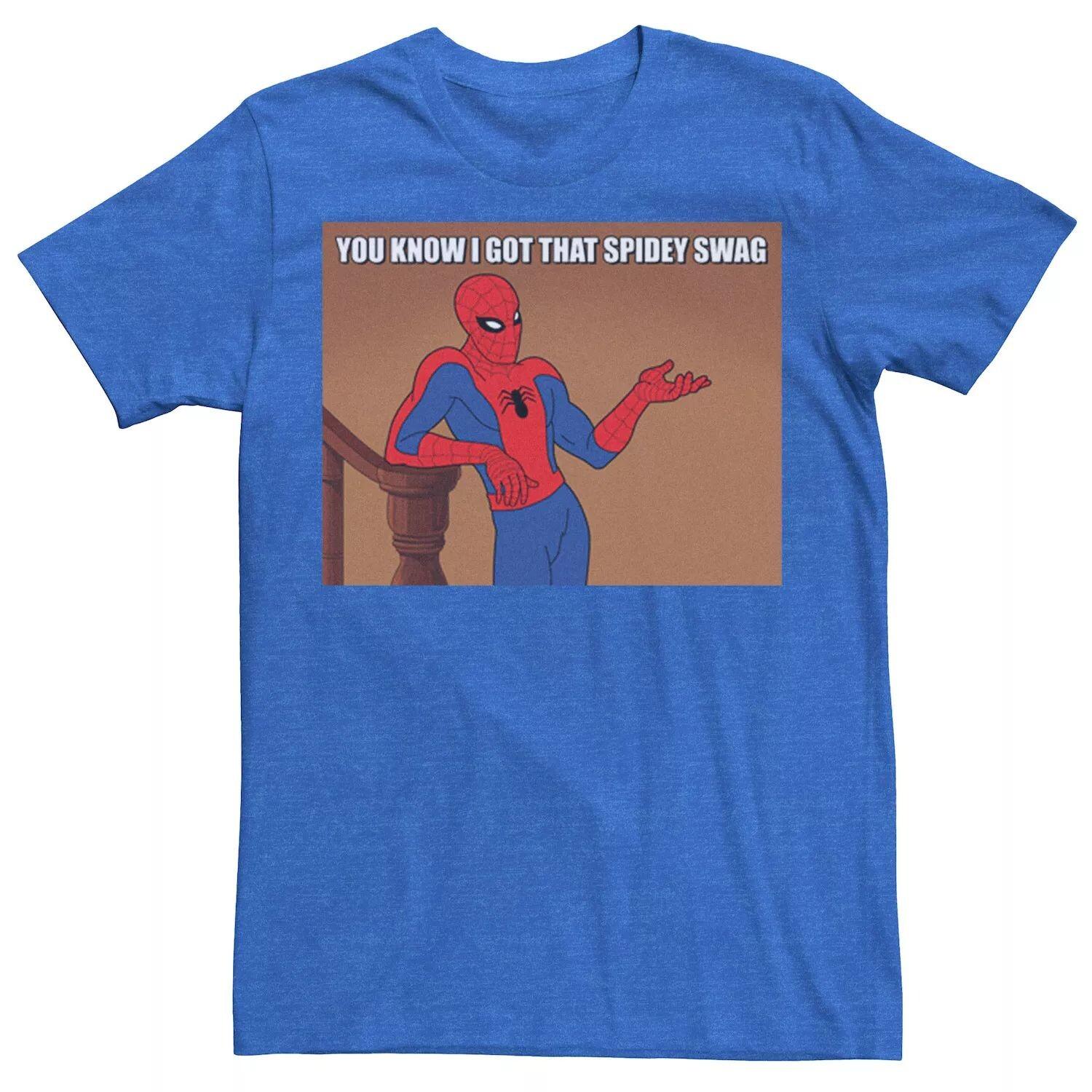 Мужская футболка с рисунком Marvel Spider-Man You Know I Got That Spidey Swag Licensed Character
Мужская футболка с рисунком Marvel Spider-Man You Know I Got That Spidey Swag Licensed Character