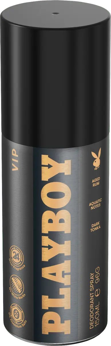 Дезодорант-спрей Мужской VIP 150мл Playboy 
Дезодорант-спрей Мужской VIP 150мл Playboy