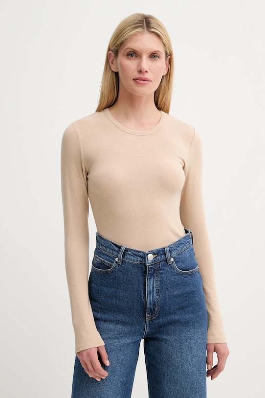 Лонгслив с добавлением шерсти LUTEST Munthe, бежевый 
Лонгслив с добавлением шерсти LUTEST Munthe, бежевый