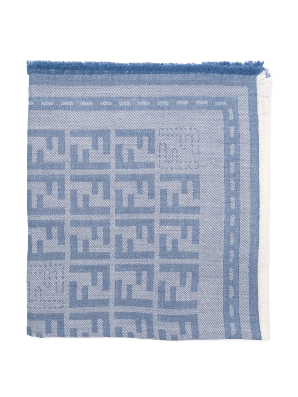 Жаккардовый шарф с узором FENDI, синий
Жаккардовый шарф с узором FENDI, синий