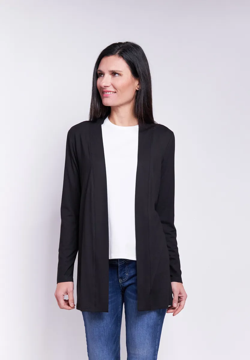 Короткая куртка Seidel Moden, без капюшона, без застежки, черный
Короткая куртка Seidel Moden, без капюшона, без застежки, черный