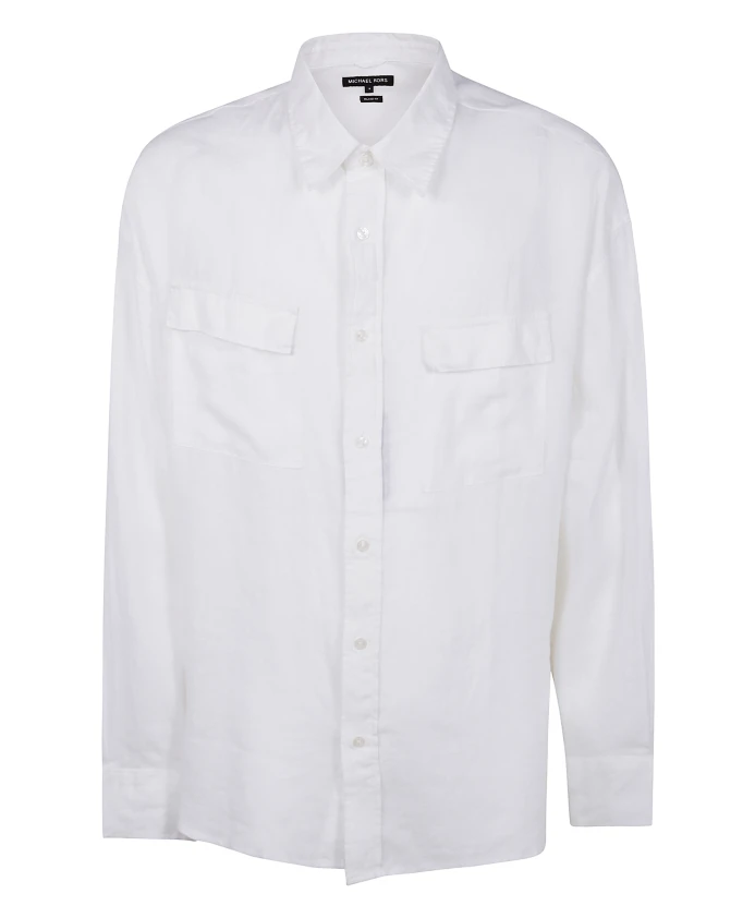 Льняная рубашка с длинными рукавами Michael Kors, белый
Льняная рубашка с длинными рукавами Michael Kors, белый
