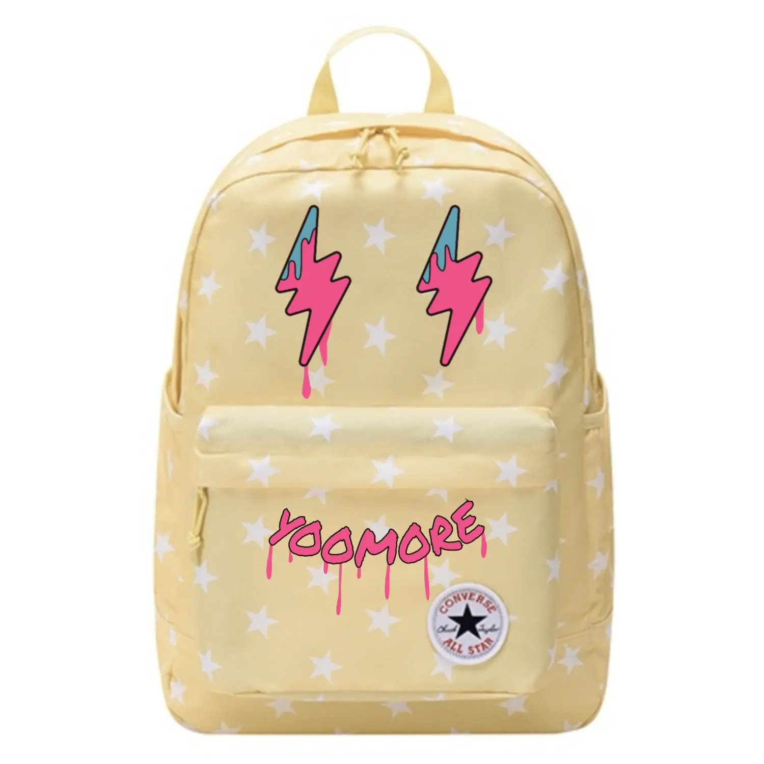 Converse Полиэстеровый рюкзак унисекс яично-желтый, Smiley Face
Converse Полиэстеровый рюкзак унисекс яично-желтый, Smiley Face