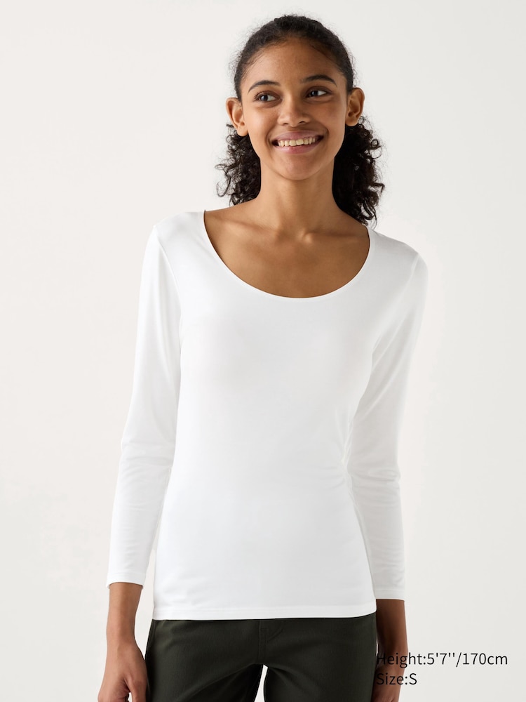 Футболка Heattech с круглым вырезом Uniqlo, цвет 00 белый
Футболка Heattech с круглым вырезом Uniqlo, цвет 00 белый