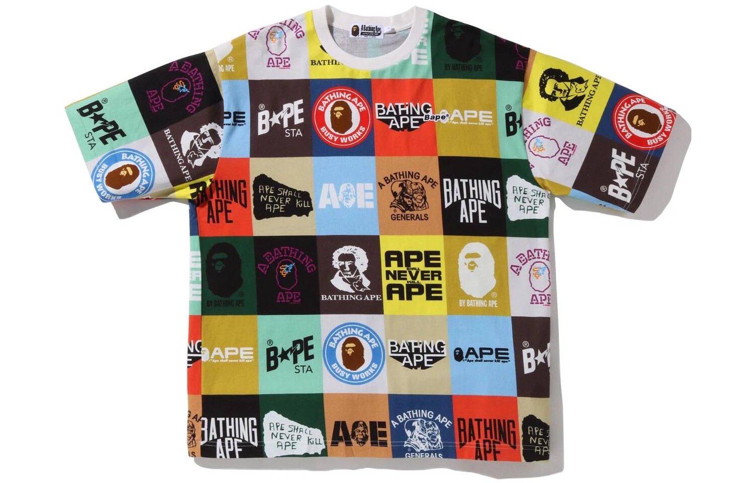 Футболка мужская многоцветная A Bathing Ape, цвет Multicolor
Футболка мужская многоцветная A Bathing Ape, цвет Multicolor