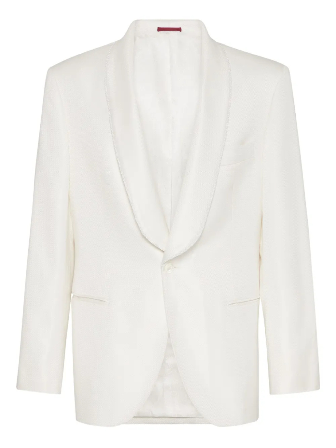 Brunello Cucinelli пиджак-смокинг, белый
Brunello Cucinelli пиджак-смокинг, белый