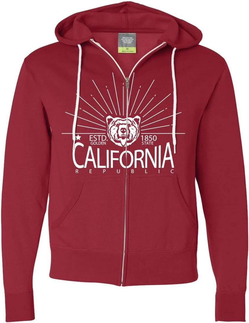 Калифорния Golden State худи с белым принтом на молнии Dolphin Shirt Co
Калифорния Golden State худи с белым принтом на молнии Dolphin Shirt Co