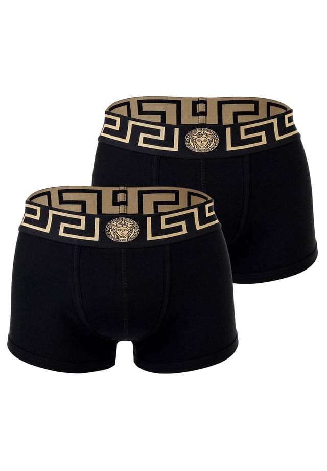 Боксеры комплект из 2 пар - шорты в стиле ретро из эластичного хлопка Versace, черный
Боксеры комплект из 2 пар - шорты в стиле ретро из эластичного хлопка Versace, черный