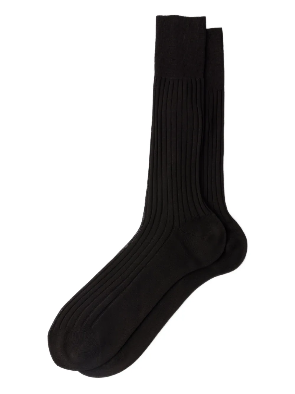 Носки из хлопка в рубчик Prada, коричневый
Носки из хлопка в рубчик Prada, коричневый