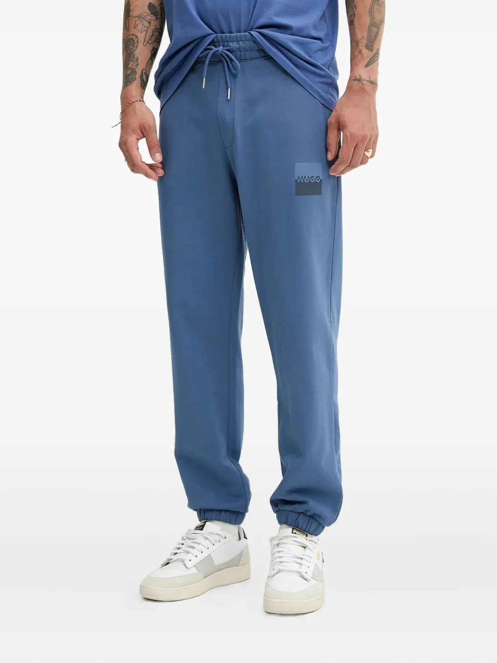 Спортивные брюки с эластичным поясом и логотипом HUGO, синий
Спортивные брюки с эластичным поясом и логотипом HUGO, синий