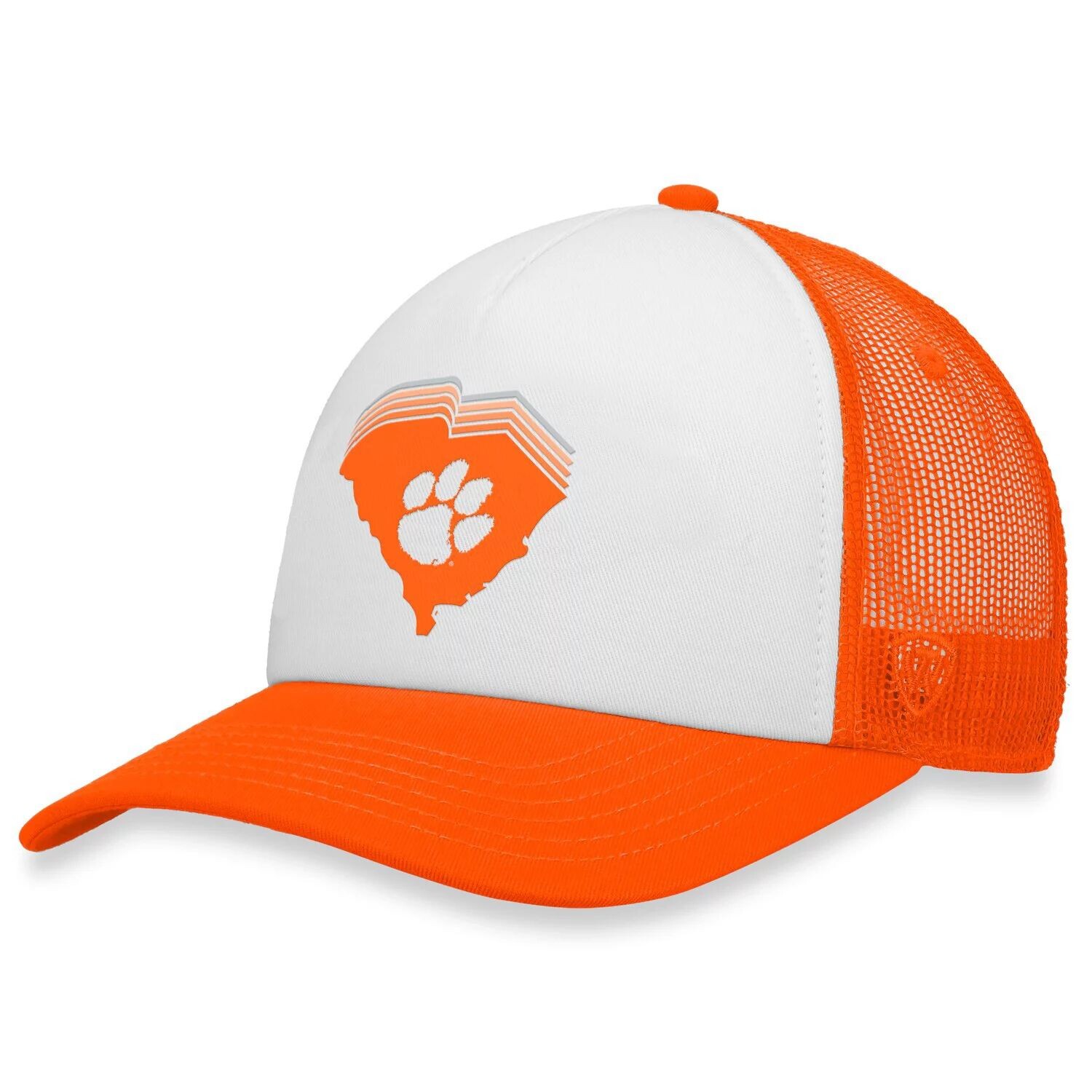 Мужская кепка Top of the World белого/оранжевого цвета Clemson Tigers Tone Down Trucker Snapback
Мужская кепка Top of the World белого/оранжевого цвета Clemson Tigers Tone Down Trucker Snapback
