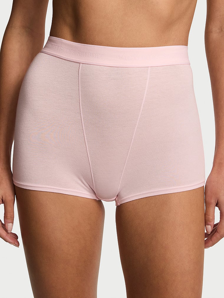 Трусики-Шорты из хлопка с высокой талией и логотипом Cotton, cotton angel pink
Трусики-Шорты из хлопка с высокой талией и логотипом Cotton, cotton angel pink