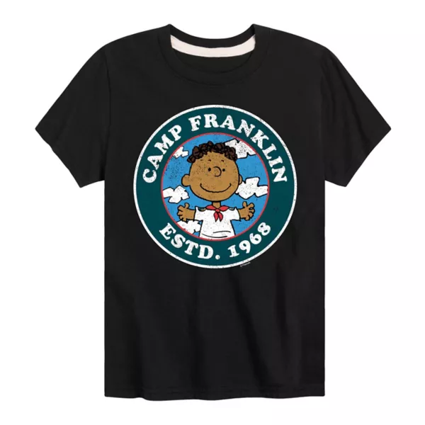 Футболка с рисунком лагеря Франклина для мальчиков 8-20 лет Licensed Character, черный
Футболка с рисунком лагеря Франклина для мальчиков 8-20 лет Licensed Character, черный
