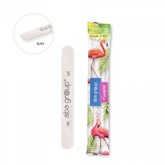 Тонкий прямой напильник Grey Zebra, зернистость 180/240 Безопасная упаковка Aba group