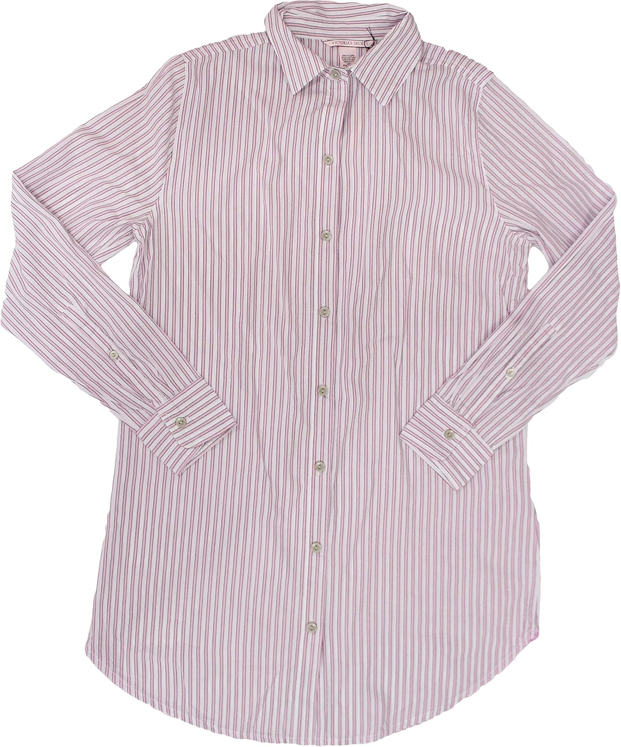 Victoria's Secret Lightweight Cotton Sleepshirt Pajama, White Pink Pinstripe
Victoria's Secret Lightweight Cotton Sleepshirt Pajama, White Pink Pinstripe
