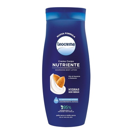 Питательный крем для тела для сухой и обезвоженной кожи с миндальным маслом Leocrema
Питательный крем для тела для сухой и обезвоженной кожи с миндальным маслом Leocrema