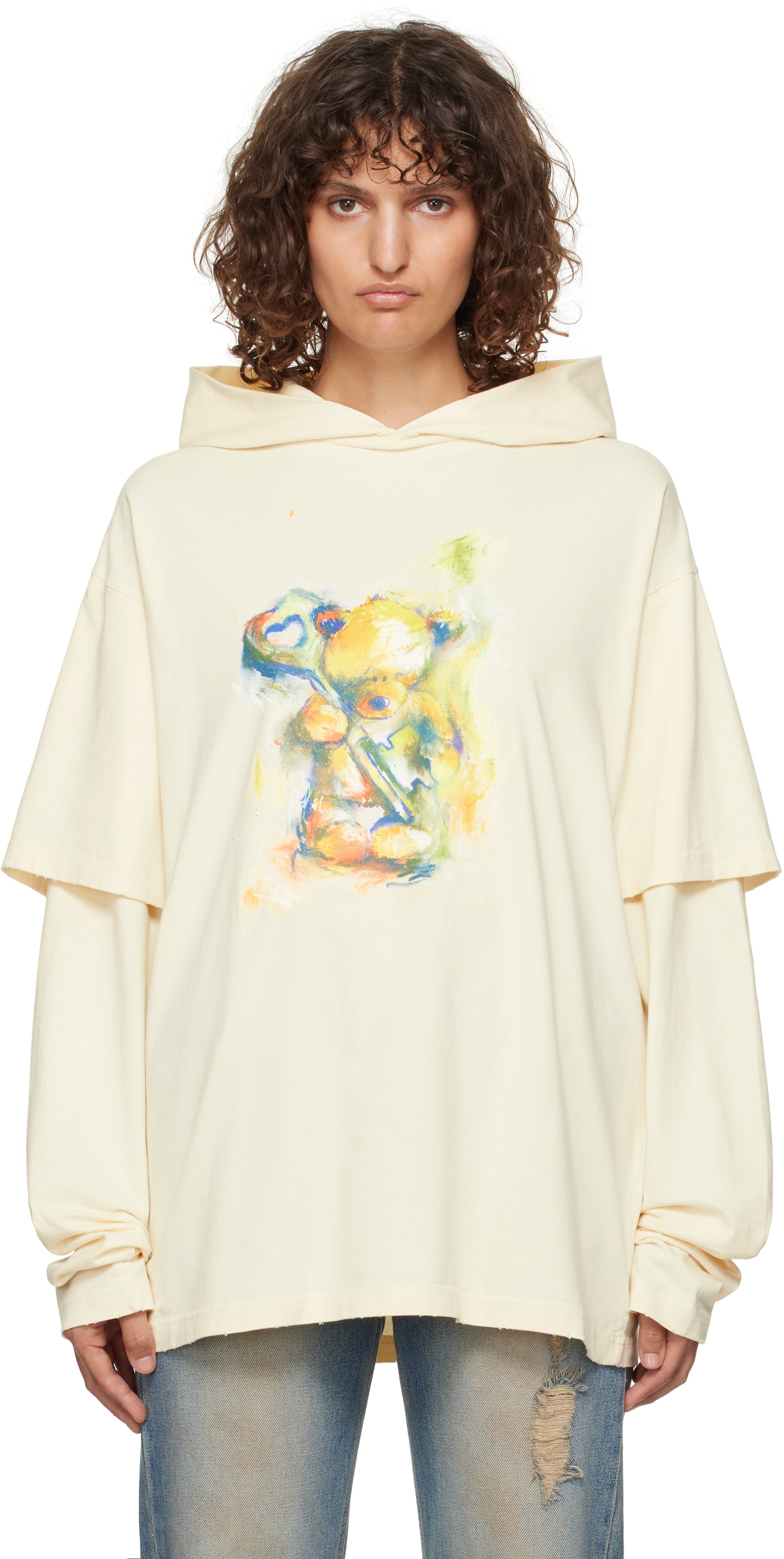 Толстовка с капюшоном Teddy Bear We11done, бежевый
Толстовка с капюшоном Teddy Bear We11done, бежевый