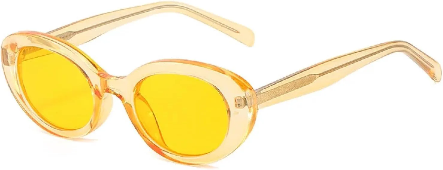 Маленькие овальные солнцезащитные очки конфетных цветов для женщин, очки «кошачий глаз», солнцезащитные очки с защитой от УФ-излучения UV400 DSVIGF, Champagne Yellow
Маленькие овальные солнцезащитные очки конфетных цветов для женщин, очки «кошачий глаз», солнцезащитные очки с защитой от УФ-излучения UV400 DSVIGF, Champagne Yellow