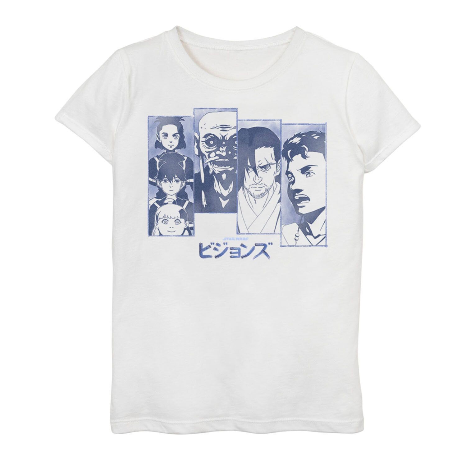 Футболка с групповым плакатом и графическим изображением «Звездные войны: видения» для девочек 7–16 лет Licensed Character