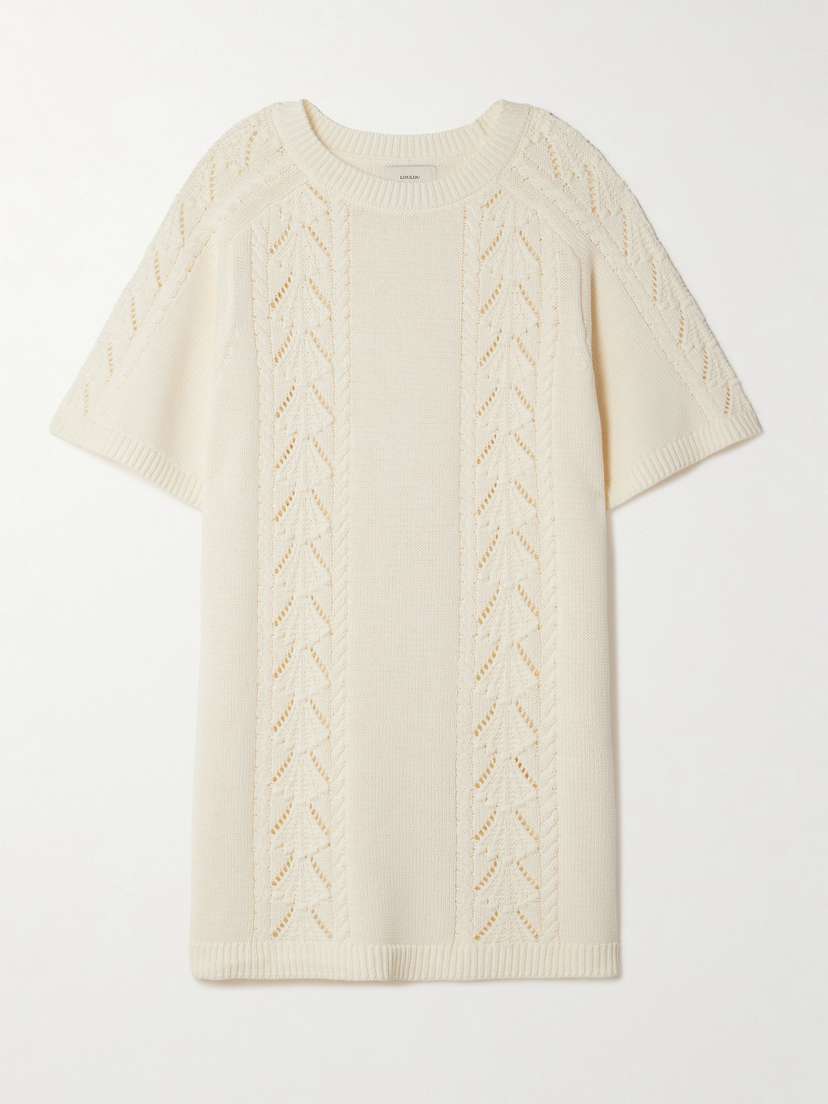 Мини-Платье Arman из хлопка с косами и ажурной вязкой Loulou De Saison, желтый
Мини-Платье Arman из хлопка с косами и ажурной вязкой Loulou De Saison, желтый