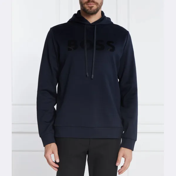 Мягкая зеркальная толстовка стандартного кроя Boss, синий
Мягкая зеркальная толстовка стандартного кроя Boss, синий