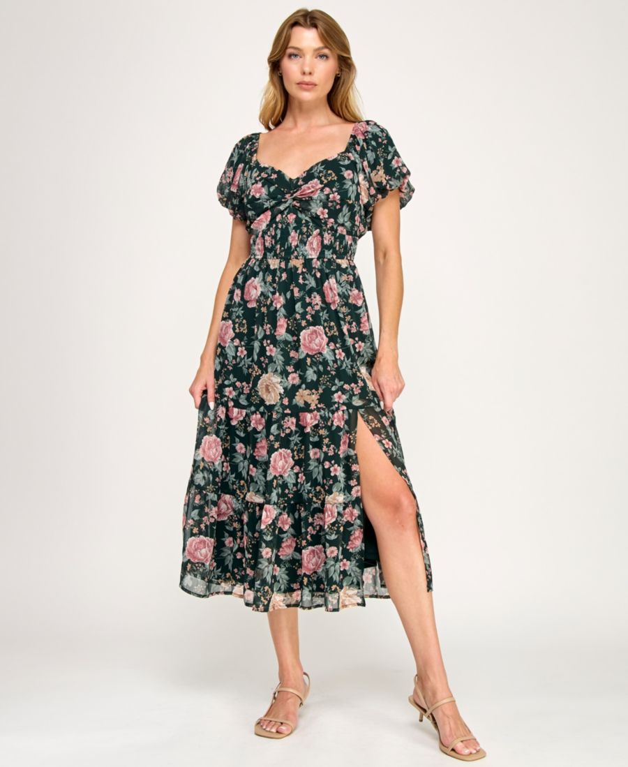 Детское миди-платье с пышными рукавами и перекрученным передом Trixxi, Medium green
Детское миди-платье с пышными рукавами и перекрученным передом Trixxi, Medium green