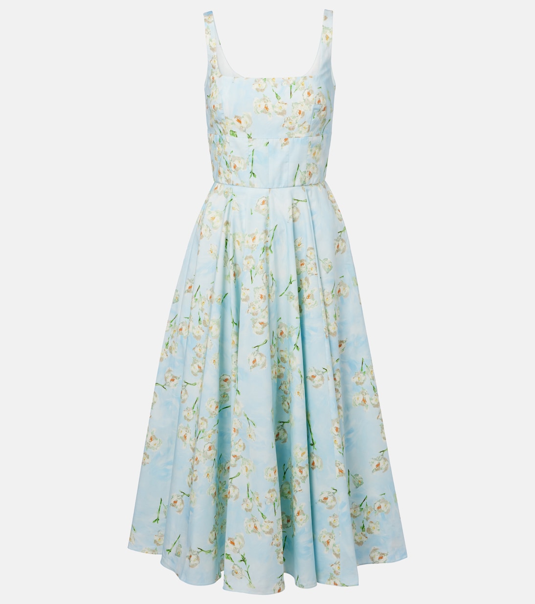 Мона цветочное хлопковое платье миди Emilia Wickstead, Little Lillies On Blue
Мона цветочное хлопковое платье миди Emilia Wickstead, Little Lillies On Blue