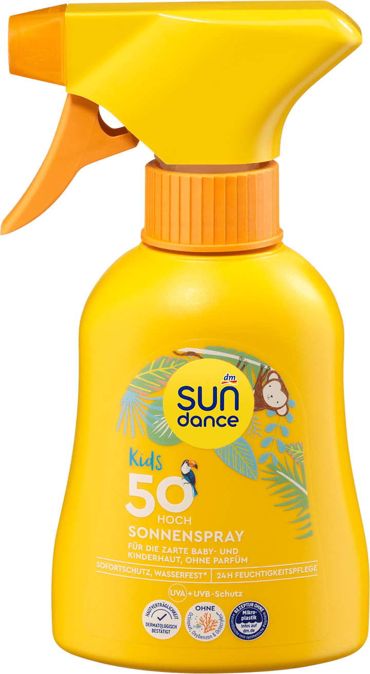 Солнцезащитный спрей SUNDANCE Sonnenspray Kids LSF 50, 200 ml
Солнцезащитный спрей SUNDANCE Sonnenspray Kids LSF 50, 200 ml