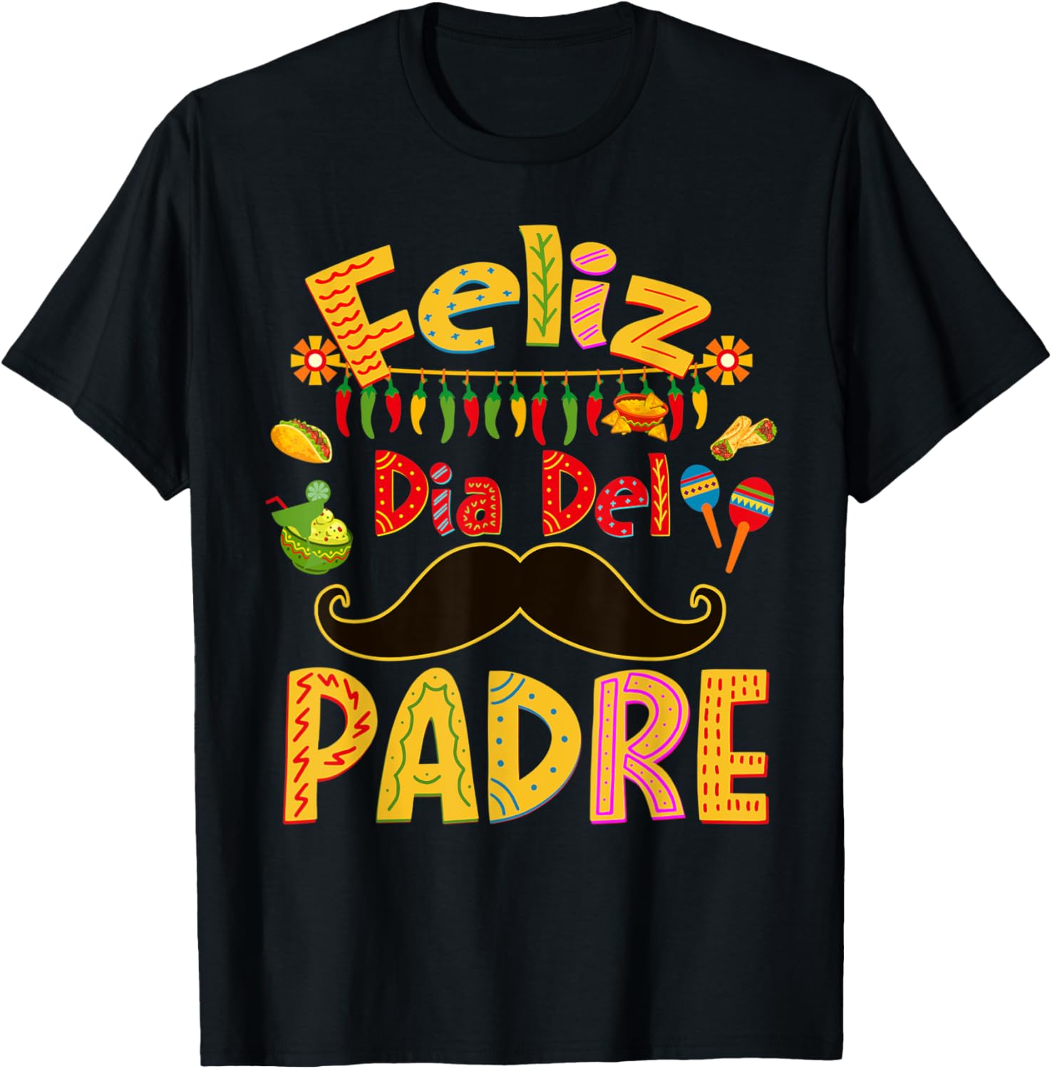 Футболка Feliz Dia Del Padre - Father's Day Mexican Food Celebration, черная (black 19-3911tcx), размер S Feliz Dia Del Padre Apparel & Gifts
Футболка Feliz Dia Del Padre - Father's Day Mexican Food Celebration, черная (black 19-3911tcx), размер S Feliz Dia Del Padre Apparel & Gifts