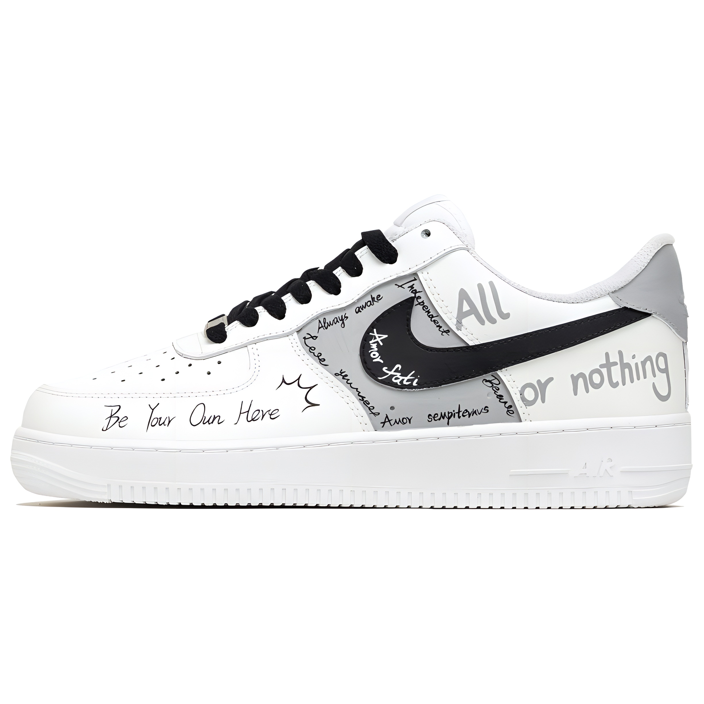 Мужские серые кроссовки для скейтбординга Air Force 1 Fantasy, Chasing Dreams с противоскользящим покрытием и износостойкостью Nike, Gray
Мужские серые кроссовки для скейтбординга Air Force 1 Fantasy, Chasing Dreams с противоскользящим покрытием и износостойкостью Nike, Gray