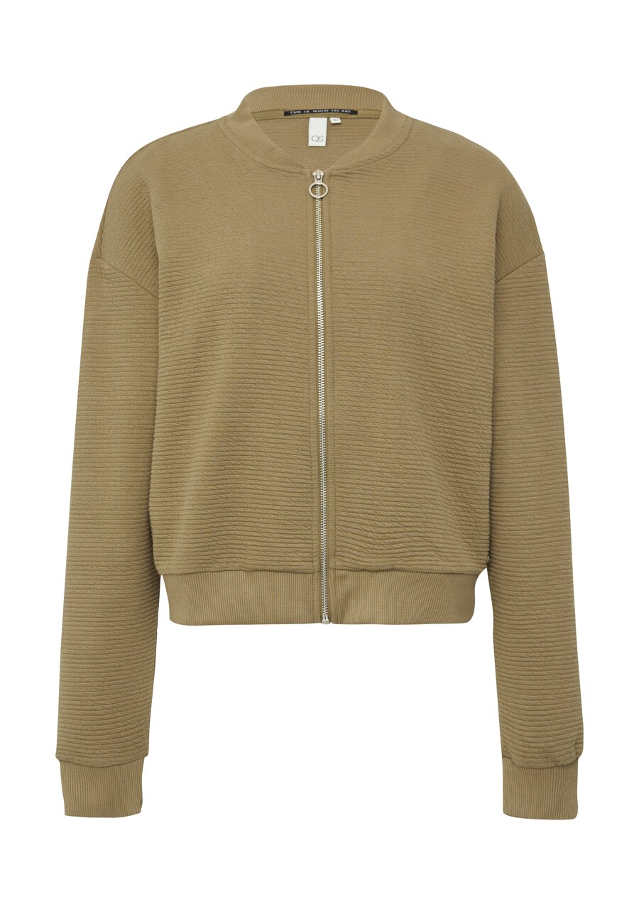 Толстовка с капюшоном на молнии QS, оливковый
Толстовка с капюшоном на молнии QS, оливковый