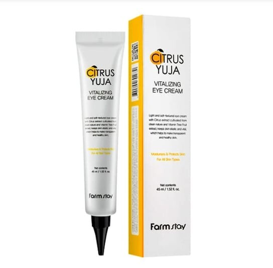 Осветляющий крем для глаз, 45 мл Farm Stay, Citrus Yuja Vitalizing Eye Cream
Осветляющий крем для глаз, 45 мл Farm Stay, Citrus Yuja Vitalizing Eye Cream