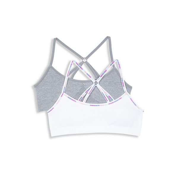 Детский бесшовный бралетт без косточек с ремешками на спине, 2 шт Hanes, Gray White
Детский бесшовный бралетт без косточек с ремешками на спине, 2 шт Hanes, Gray White