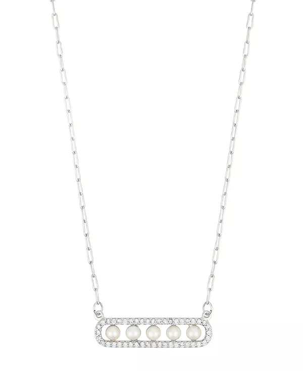 Регулируемое ожерелье из искусственного жемчуга с паве Adornia, white
Регулируемое ожерелье из искусственного жемчуга с паве Adornia, white
