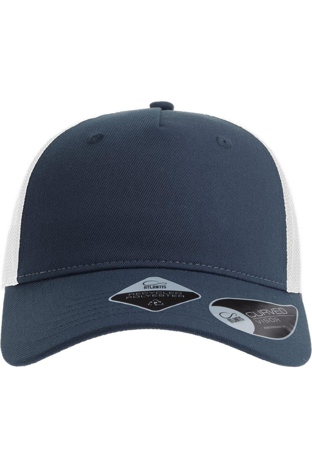 Atlantis Headwear Экологичная кепка дальнобойщика из пяти панелей, темно-синий/белый
Atlantis Headwear Экологичная кепка дальнобойщика из пяти панелей, темно-синий/белый