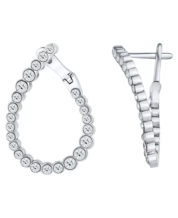 Серьги-Кольца с кристаллами в форме груши And Now This, silver
Серьги-Кольца с кристаллами в форме груши And Now This, silver