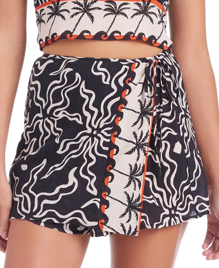 Женская пляжная юбка-шорты из хлопка с запахом Sanctuary, черный
Женская пляжная юбка-шорты из хлопка с запахом Sanctuary, черный