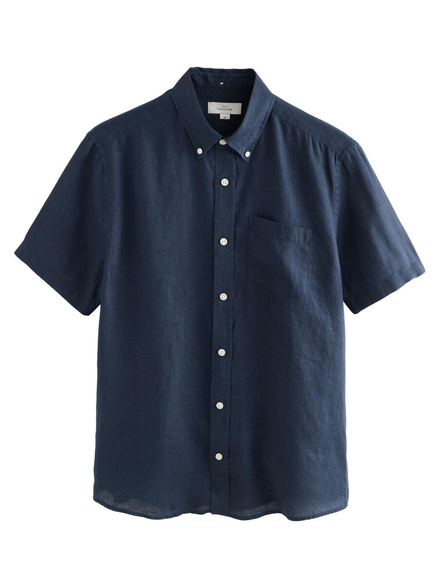 Рубашка на пуговицах классического кроя Next, темно-синий
Рубашка на пуговицах классического кроя Next, темно-синий