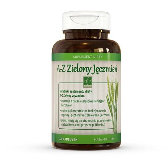 A-Z Medica, Зеленый ячмень, 60 капсул
A-Z Medica, Зеленый ячмень, 60 капсул