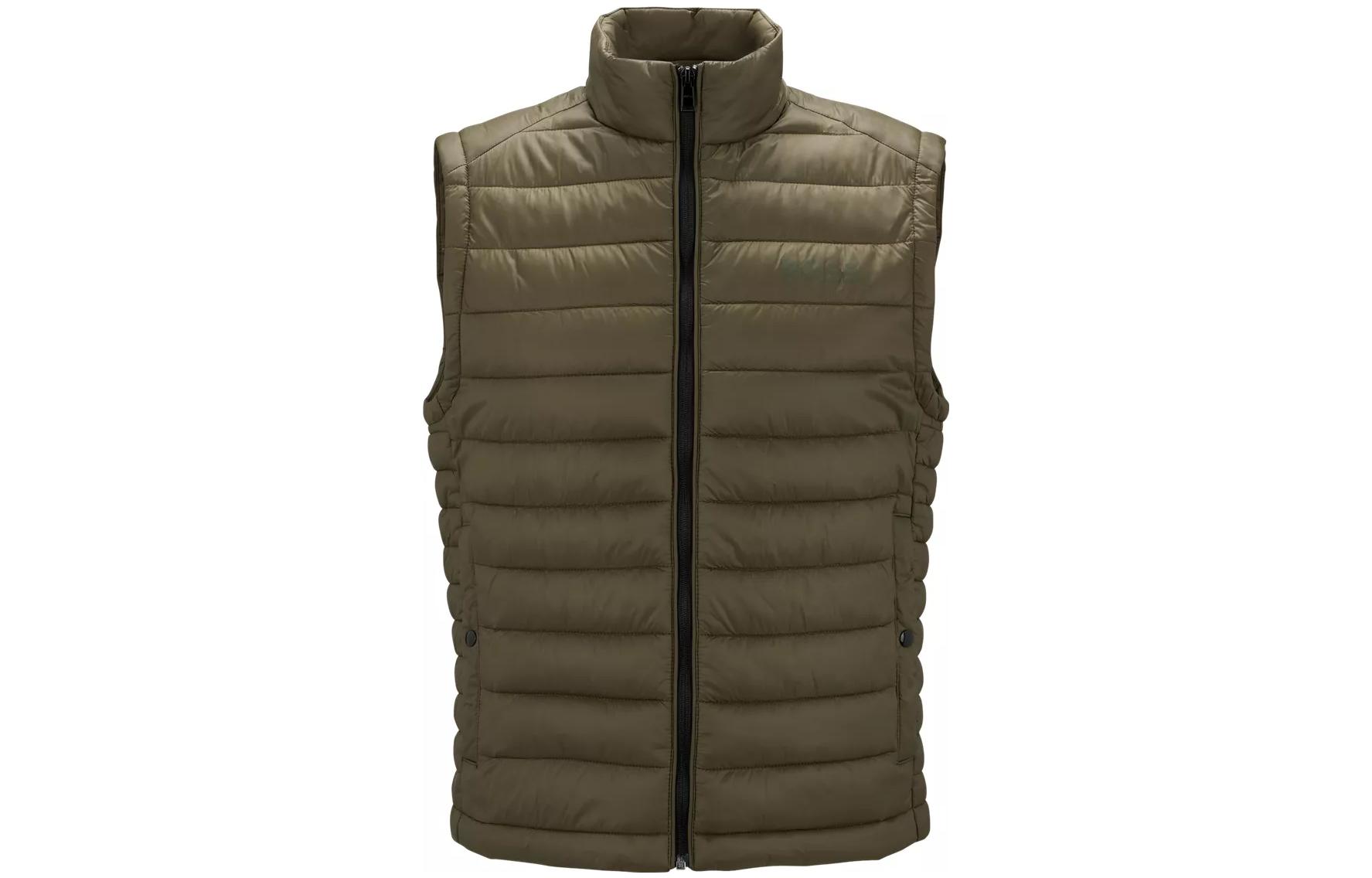 HUGO BOSS Складной жилет с тональным логотипом, Dark Green 
HUGO BOSS Складной жилет с тональным логотипом, Dark Green