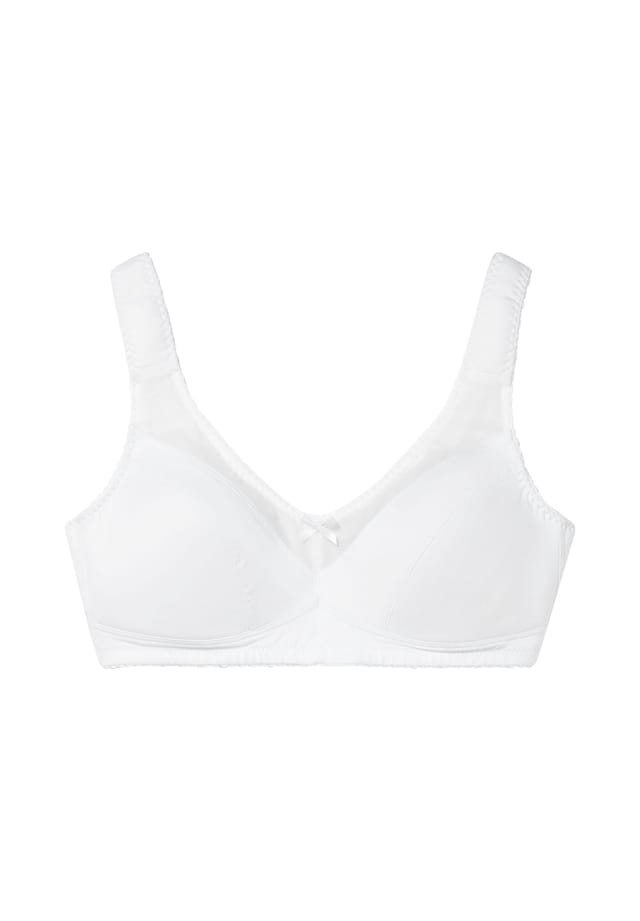 Поддерживающий бюстгальтер без косточек с сетчатыми вставками Sheego, белый
Поддерживающий бюстгальтер без косточек с сетчатыми вставками Sheego, белый