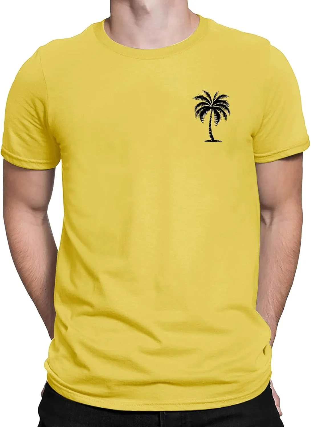 Мужская летняя футболка с коротким рукавом и принтом пальмы
Мужская летняя футболка с коротким рукавом и принтом пальмы
