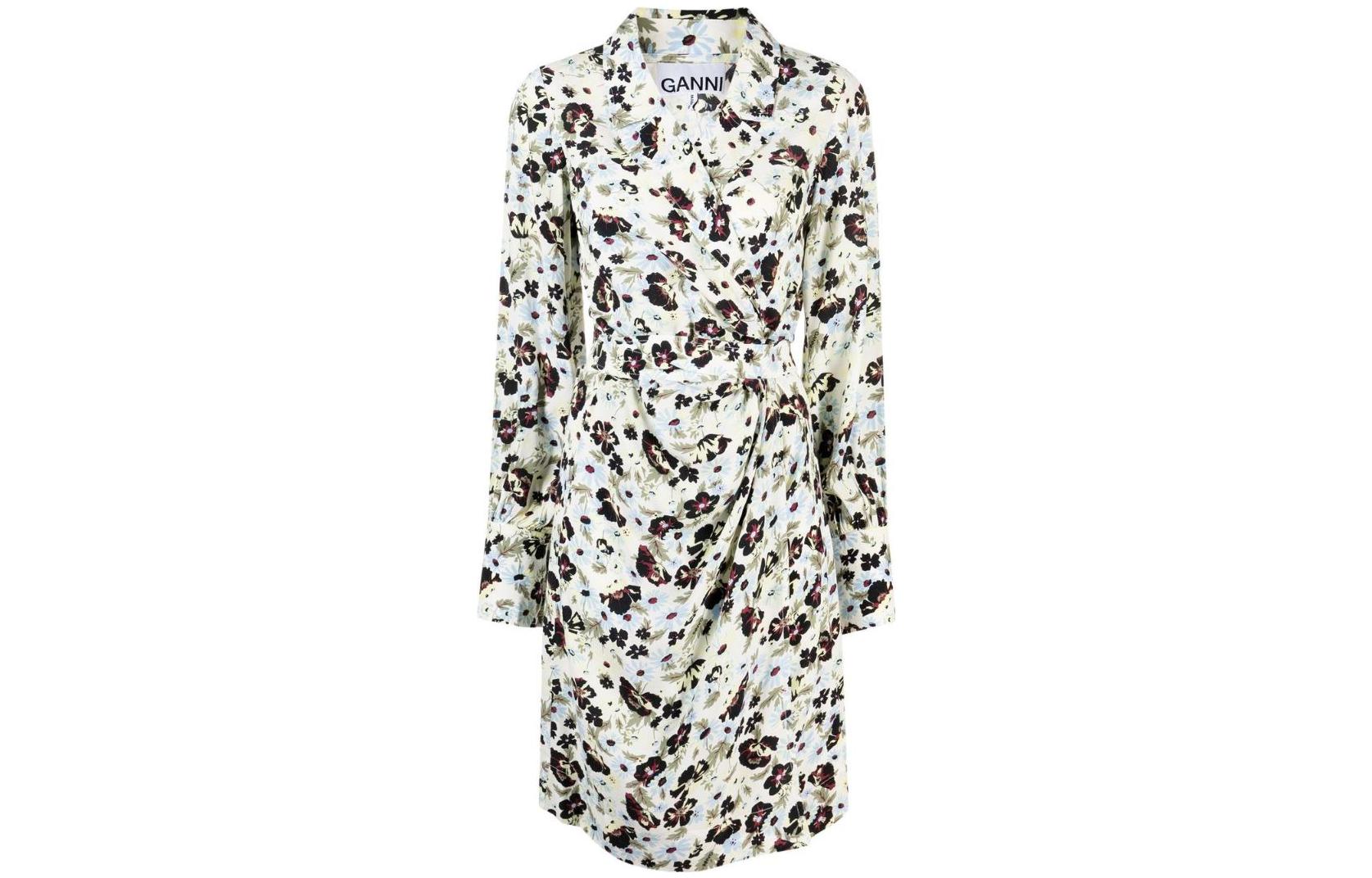 Длинный рукав Платье с цветочным принтом GANNI, Мультиколор
Длинный рукав Платье с цветочным принтом GANNI, Мультиколор
