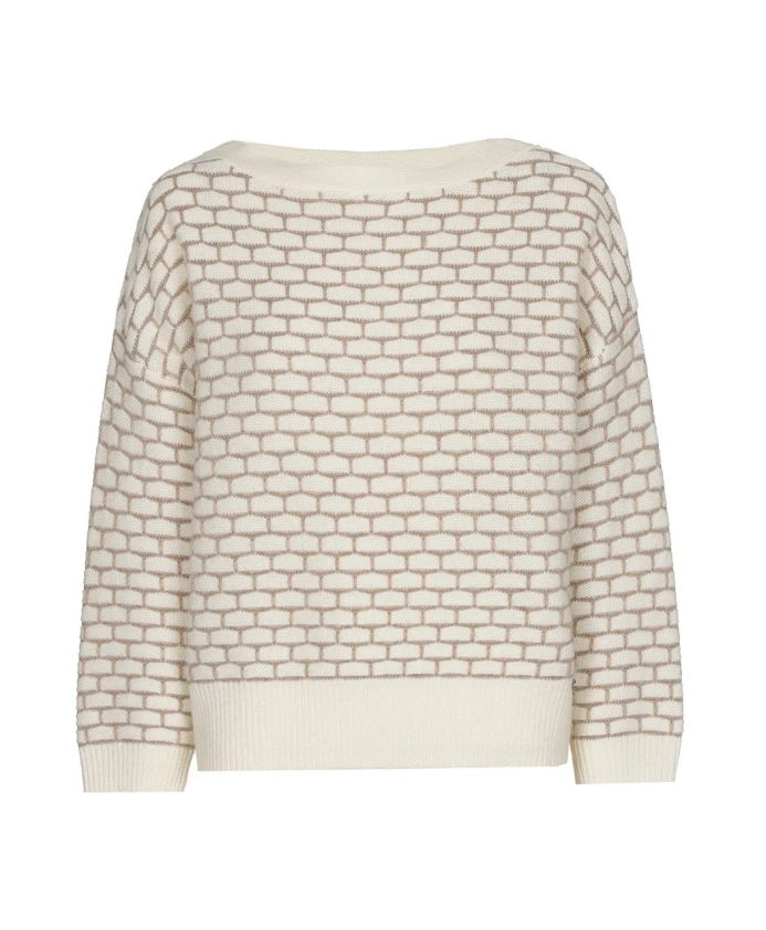 Бежевый свитер кирпичной вязки Marie Mãro, бежевый
Бежевый свитер кирпичной вязки Marie Mãro, бежевый